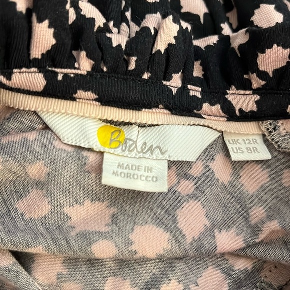 Boden | Clara jersey knit long sleeve dress Women’s size 8 R stretch ruffle - Picture 7 of 9